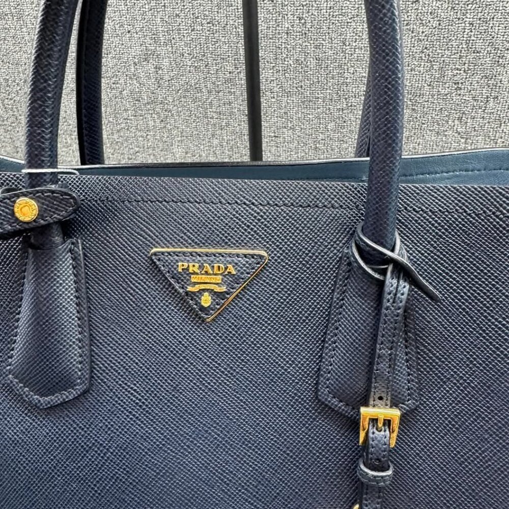 Prada Double Cuir Saffiano Satchel Bag 755-011125 - Picture 5 of 16